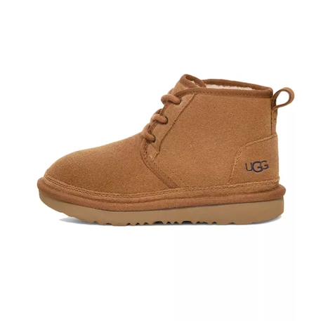 Boots enfant en daim Marron+Noir 1 - vertbaudet enfant 