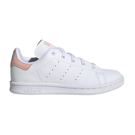 Baskets enfant en cuir Blanc, rose 2 - vertbaudet enfant 