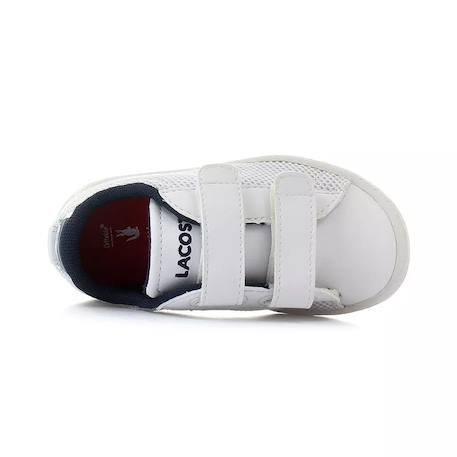Baskets enfant en cuir Blanc et bleu 6 - vertbaudet enfant 