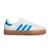 Baskets enfant en cuir Blanc, bleu ciel 3 - vertbaudet enfant 