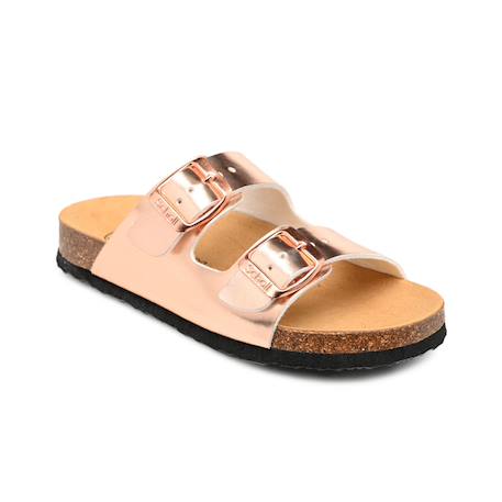 Sandales enfant Rose beige+Rose pale 2 - vertbaudet enfant 