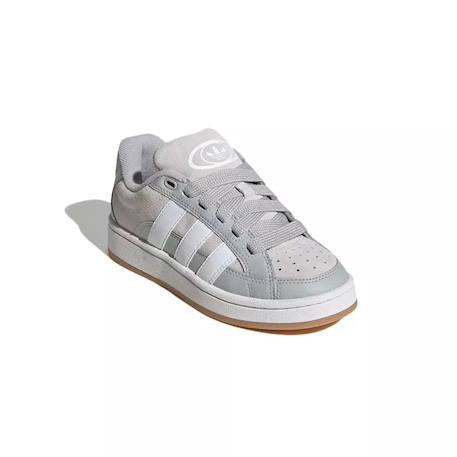 Baskets enfant en daim Gris clair, blanc 2 - vertbaudet enfant 