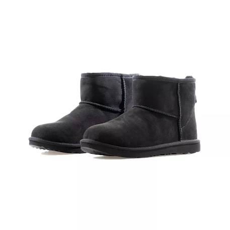 Boots enfant en daim Gris+Noir foncé 11 - vertbaudet enfant 