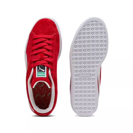 Baskets enfant en daim Noir/blanc+Rouge/ blanc 10 - vertbaudet enfant 