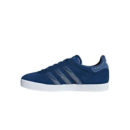 Baskets enfant en daim Bleu, blanc 3 - vertbaudet enfant 