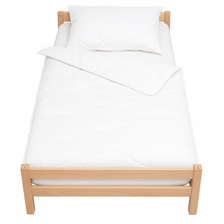 Couette et oreiller coton bio fabriqué en france Blanc 2 - vertbaudet enfant 