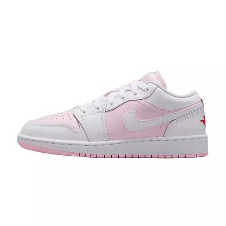 Baskets enfant en cuir Rose/blanc 1 - vertbaudet enfant 