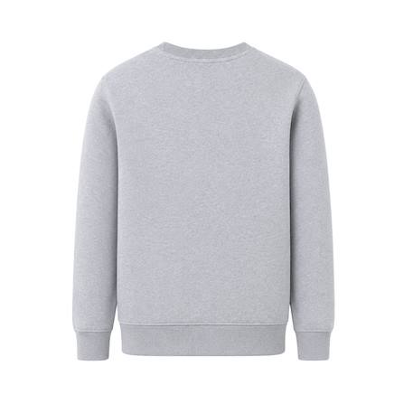 Sweatshirt enfant en coton Gris chiné+Noir foncé 2 - vertbaudet enfant 