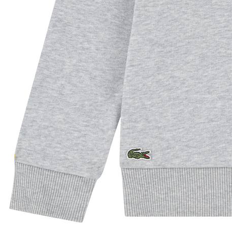 Sweatshirt enfant en coton Gris chiné+Noir foncé 6 - vertbaudet enfant 