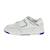 Baskets enfant en cuir Blanc, bleu 1 - vertbaudet enfant 