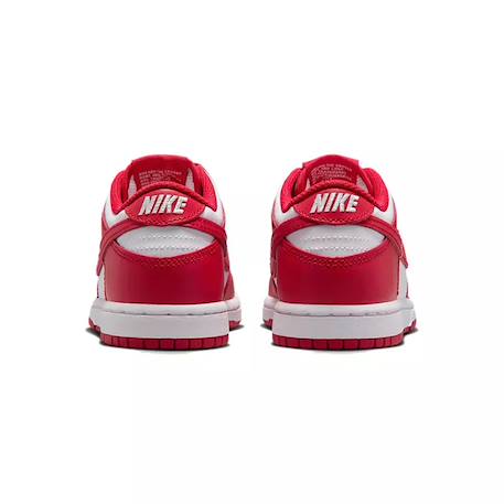 Baskets enfant en cuir Rouge, blanc . 4 - vertbaudet enfant 