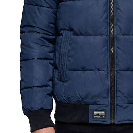 Doudoune à capuche enfant Bleu marine+Noir foncé 2 - vertbaudet enfant 