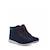 Boots enfant en cuir Bleu marine, blanc. 4 - vertbaudet enfant 