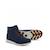 Boots enfant en cuir Bleu marine, blanc. 3 - vertbaudet enfant 