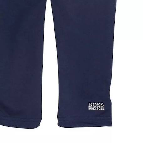 Pantalon de survêtement enfant en coton Bleu+Gris+Noir 3 - vertbaudet enfant 