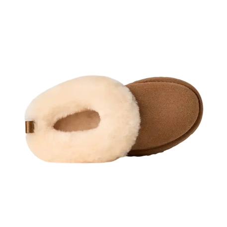 Slippers enfant en daim Chestnut+Mustard seed 4 - vertbaudet enfant 