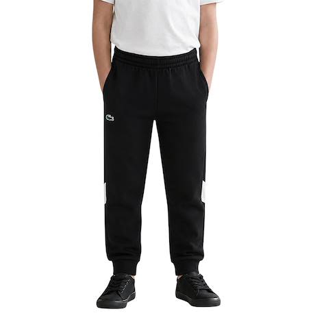 Pantalon de survêtement enfant en coton Gris clair+Noir foncé 9 - vertbaudet enfant 