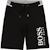 Short garçon en coton Noir, blanc 1 - vertbaudet enfant 