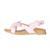 Sandales fille en cuir Noir, marron+Rose, marron 6 - vertbaudet enfant 