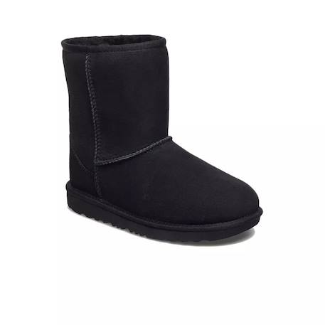 Bottes fille en daim Noir/blanc 2 - vertbaudet enfant 
