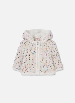 Bébé-Manteau, combipilote, nid d'ange-Manteau-Veste bébé fille en maille avec points