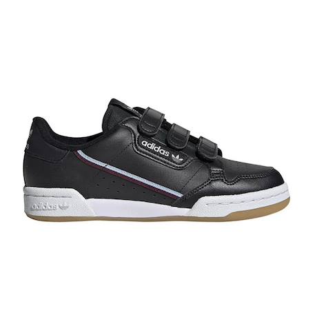 Baskets enfant en cuir Noir, blanc 2 - vertbaudet enfant 