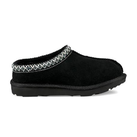 Chausson slippers enfant en daim Noir, gris 3 - vertbaudet enfant 