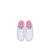 Baskets enfant en cuir Blanc, rose+Gris+Noir 3 - vertbaudet enfant 