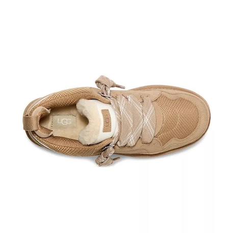 Baskets enfant en daim Beige clair+Chesnut+Rose beige 3 - vertbaudet enfant 