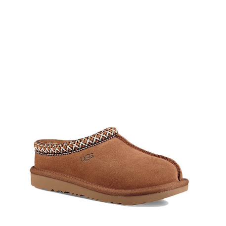 Chaussons mules enfant en daim Marron foncé 2 - vertbaudet enfant 