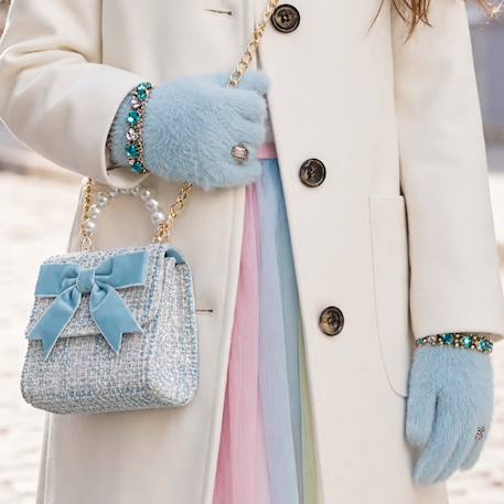 Sac à main enfant avec serre tête princesse mademoiselle Bleu+Rose 4 - vertbaudet enfant 