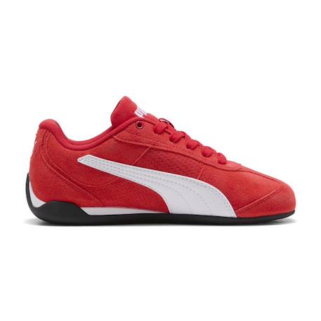 Baskets enfant en cuir Noir, blanc+Rouge, blanc 9 - vertbaudet enfant 