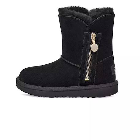 Bottes enfant en cuir Noir 1 - vertbaudet enfant 