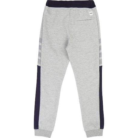 Pantalon de survêtement garçon en coton Gris, bleu marine 2 - vertbaudet enfant 
