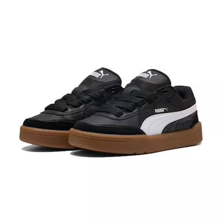 Baskets enfant en daim Blanc/noir+Noir/blanc 8 - vertbaudet enfant 