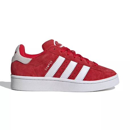 Baskets enfant en daim Rouge/ blanc 3 - vertbaudet enfant 