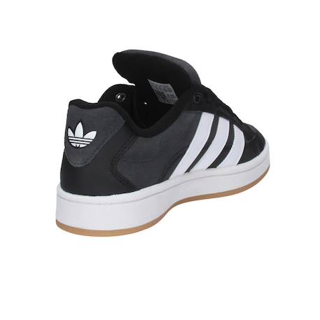 Baskets enfant en daim Noir, blanc 4 - vertbaudet enfant 