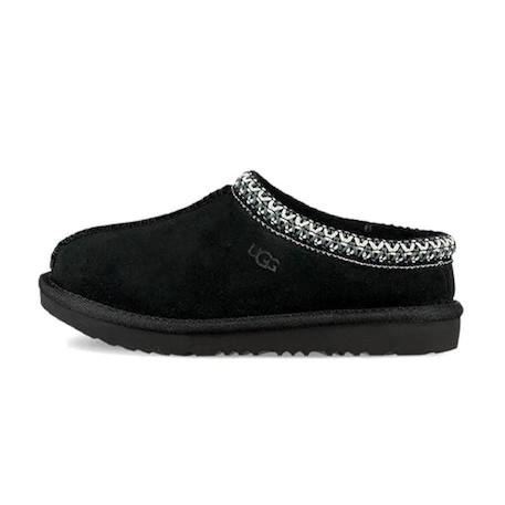 Chausson slippers enfant en daim Noir, gris 1 - vertbaudet enfant 