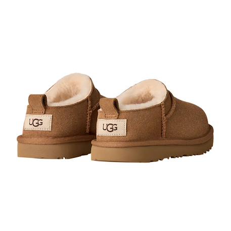 Chaussons mules enfant en daim Chesnut+Noir+Sand 6 - vertbaudet enfant 