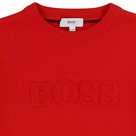 Sweat enfant en coton Noir foncé+Rouge vif 6 - vertbaudet enfant 