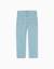 Jean en coton à coupe droite Bleu+Bleu clair 7 - vertbaudet enfant 
