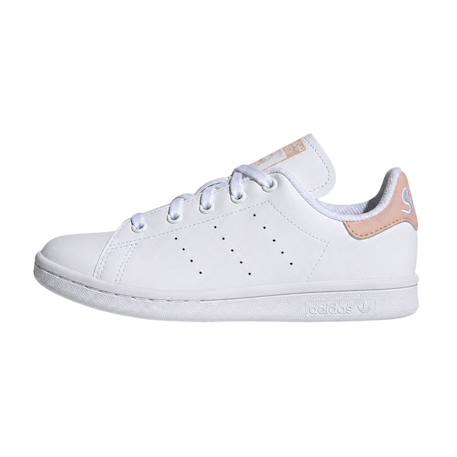 Baskets enfant en cuir Blanc, rose 1 - vertbaudet enfant 