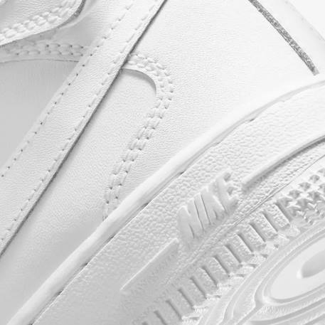Baskets enfant en cuir Blanc/blanc 6 - vertbaudet enfant 