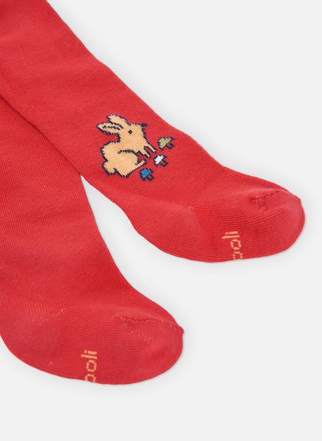 Collant bébé imprimé lapin Rouge 2 - vertbaudet enfant 