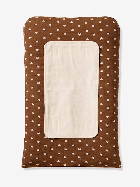 Lot de 2 housses de matelas à langer chocolat 1 - vertbaudet enfant 