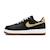 Baskets enfant en cuir Noir, jaune, blanc 1 - vertbaudet enfant 
