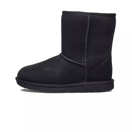 Bottes fille en daim Noir/blanc 1 - vertbaudet enfant 