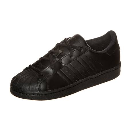 Baskets enfant en cuir Noir foncé 3 - vertbaudet enfant 