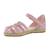 Sandales enfant en cuir Seashell pink 3 - vertbaudet enfant 