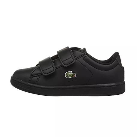 Baskets bébé en cuir Noir, vert 1 - vertbaudet enfant 